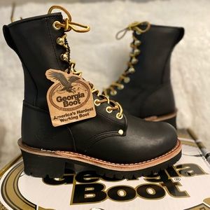 Georgia Boots logger heel